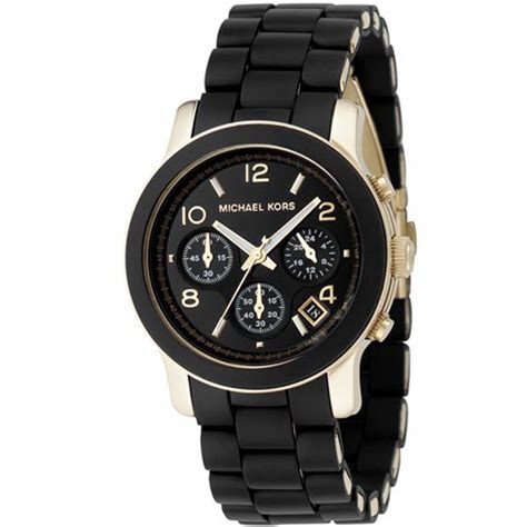 michael kors women's runway black watch mk5191|michael kors bangle watch.